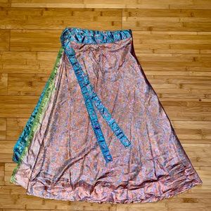 Silk Wrap Skirt